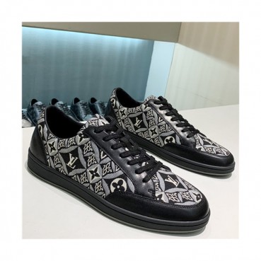 Louis Viutton 2021 Men's Leather Sneakers - 루이비통 2021 남성용 레더 스니커즈,Size(240