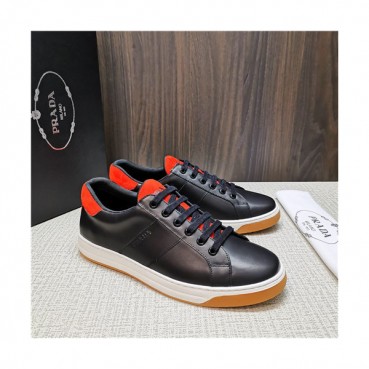 Prada 2021 Men's Leather Sneakers - 프라다 2021 남성용 레더 스니커즈,Size(240