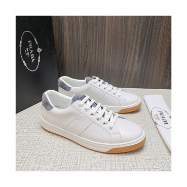 Prada 2021 Men's Leather Sneakers - 프라다 2021 남성용 레더 스니커즈,Size(240