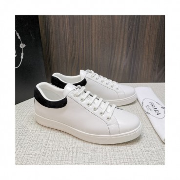 Prada 2021 Men's Leather Sneakers - 프라다 2021 남성용 레더 스니커즈,Size(240