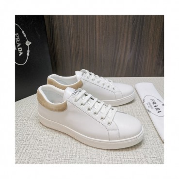 Prada 2021 Men's Leather Sneakers - 프라다 2021 남성용 레더 스니커즈,Size(240