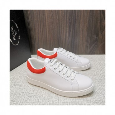 Prada 2021 Men's Leather Sneakers - 프라다 2021 남성용 레더 스니커즈,Size(240