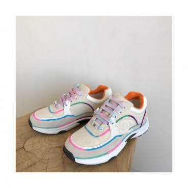 Chanel 2021 Women's Leather Sneakers - 샤넬 2021 여성용 레더 스니커즈,Size(225