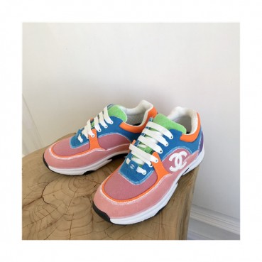 Chanel 2021 Women's Leather Sneakers - 샤넬 2021 여성용 레더 스니커즈,Size(225