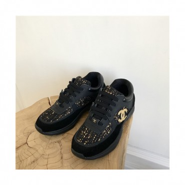 Chanel 2021 Women's Leather Sneakers - 샤넬 2021 여성용 레더 스니커즈,Size(225