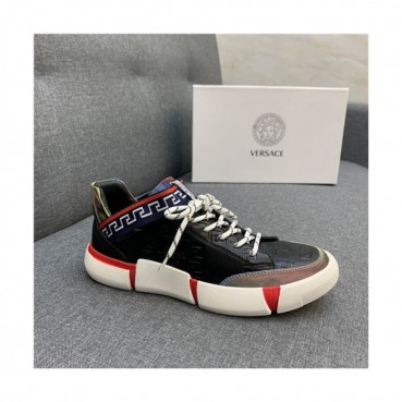 Versace 2021 Men's Leather Sneakers - 베르사체 2021 남성용 레더 스니커즈,Size(240