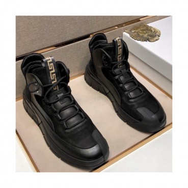 Versace 2021 Men's Leather Sneakers - 베르사체 2021 남성용 레더 스니커즈,Size(240