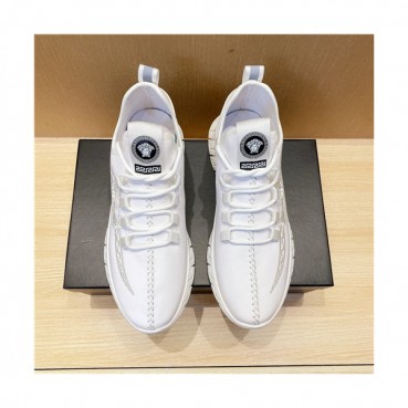 Versace 2021 Men's Leather Sneakers - 베르사체 2021 남성용 레더 스니커즈,Size(240