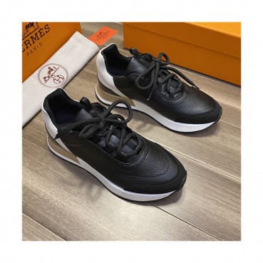 Hermes 2021 Men's Leather Sneakers - 에르메스 2021 남성용 레더 스니커즈,Size(240