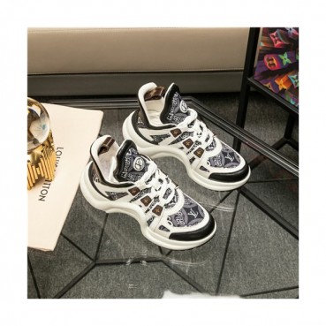 Louis Vuitton 2020 Women's Leather Sneakers - 루이비통 2020 여성용 레더 스니커즈,Size(225
