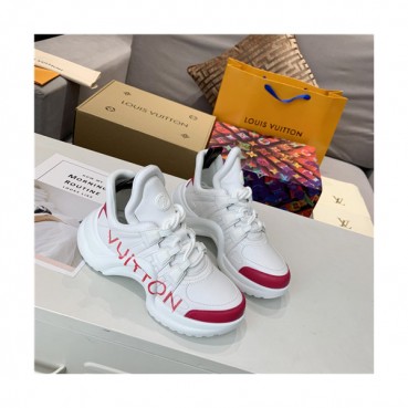 Louis Vuitton 2020 Women's Leather Sneakers - 루이비통 2020 여성용 레더 스니커즈,Size(225