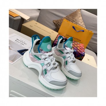 Louis Vuitton 2020 Women's Leather Sneakers - 루이비통 2020 여성용 레더 스니커즈,Size(225