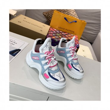Louis Vuitton 2020 Women's Leather Sneakers - 루이비통 2020 여성용 레더 스니커즈,Size(225