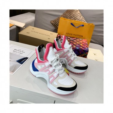 Louis Vuitton 2020 Women's Leather Sneakers - 루이비통 2020 여성용 레더 스니커즈,Size(225