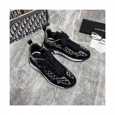 Chanel 2021 Women's Leather Sneakers - 샤넬 2021 여성용 레더 스니커즈,Size(225