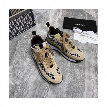 Chanel 2021 Women's Leather Sneakers - 샤넬 2021 여성용 레더 스니커즈,Size(225