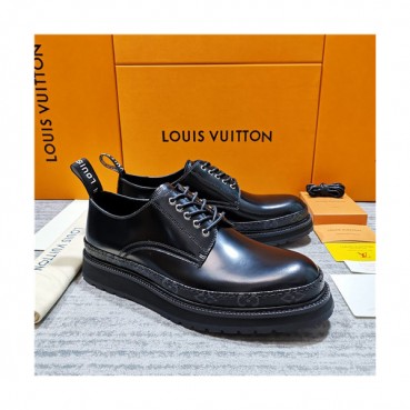 Louis Vuitton 2020 Men's Black Ice Leather Sneakers - 루이비통 2020 남성용 블랙 아이스 레더 스니커즈,Size(240