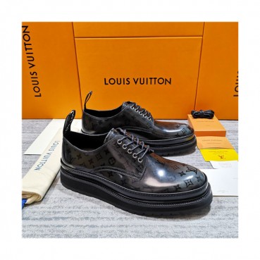 Louis Vuitton 2020 Men's Black Ice Leather Sneakers - 루이비통 2020 남성용 블랙 아이스 레더 스니커즈,Size(240