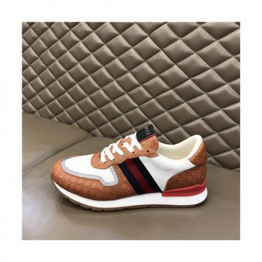 Gucci 2020 Men's Leather Sneakers - 구찌 2021 남성용 레더 스니커즈,Size(240