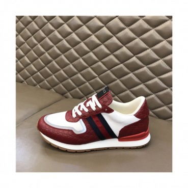 Gucci 2020 Men's Leather Sneakers - 구찌 2021 남성용 레더 스니커즈,Size(240