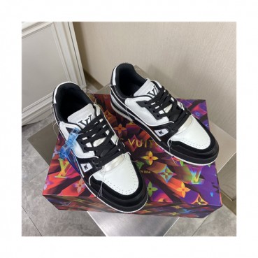 Louis Vuitton 2020 Men's Leather Sneakers - 루이비통 2020 남성용 레더 스니커즈,Size(240