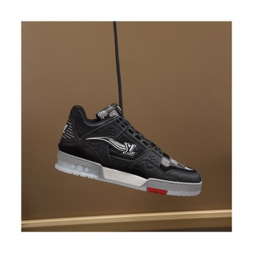 Louis Vuitton 2020 Men's Leather Sneakers - 루이비통 2020 남성용 레더 스니커즈,Size(240