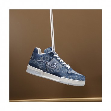 Louis Vuitton 2020 Men's Leather Sneakers - 루이비통 2020 남성용 레더 스니커즈,Size(240