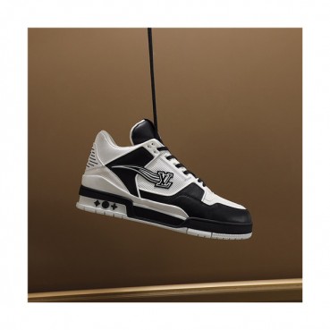 Louis Vuitton 2020 Men's Leather Sneakers - 루이비통 2020 남성용 레더 스니커즈,Size(240