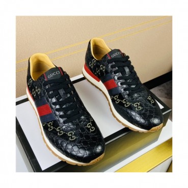 Gucci 2020 Men's Leather Sneakers - 구찌 2020 남성용 레더 스니커즈,Szie(240