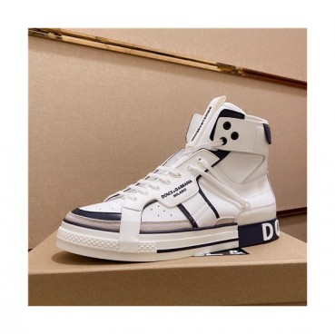 Dolce&Gabbana 2021 Men's Leather Sneakers - 돌체앤가바나 2021 남성용 레더 스니커즈,Size(240