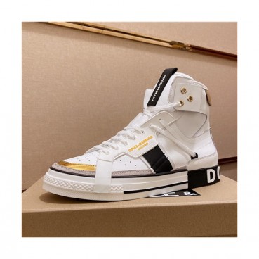 Dolce&Gabbana 2021 Men's Leather Sneakers - 돌체앤가바나 2021 남성용 레더 스니커즈,Size(240