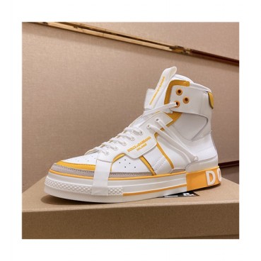 Dolce&Gabbana 2021 Men's Leather Sneakers - 돌체앤가바나 2021 남성용 레더 스니커즈,Size(240