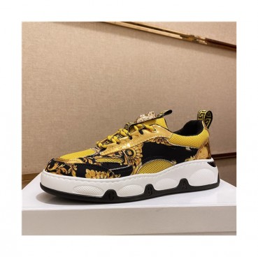 Versace 2020 Men's Leather Sneakers - 베르사체 2020 남성용 레더 스니커즈,Size(240