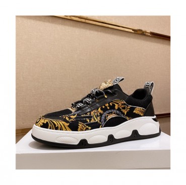 Versace 2020 Men's Leather Sneakers - 베르사체 2020 남성용 레더 스니커즈,Size(240