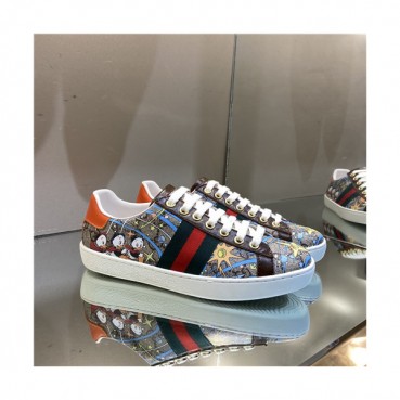 Gucci 2020 Mn/Wn Leather Sneakers - 구찌 2020 남여공용 레더 스니커즈,Size(225