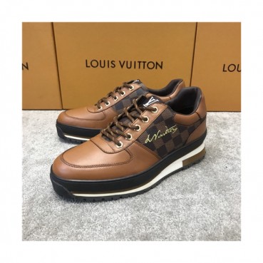 Louis Vuitton 2020 Men's Leather Sneakers - 루이비통 2020 남성용 레더 스니커즈,Size(240