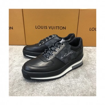 Louis Vuitton 2020 Men's Leather Sneakers - 루이비통 2020 남성용 레더 스니커즈,Size(240
