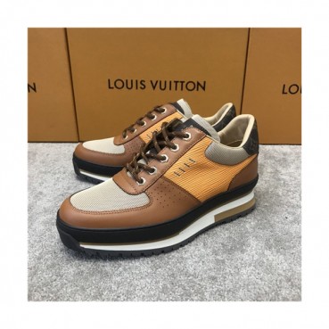 Louis Vuitton 2020 Men's Leather Sneakers - 루이비통 2020 남성용 레더 스니커즈,Size(240