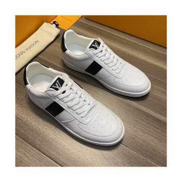 Louis Vuitton 2020 Men's Leather Sneakers - 루이비통 2020 남성용 레더 스니커즈,Size(240