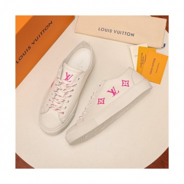 Louis Vuitton 2020 Men's Leather Sneakers - 루이비통 2020 남성용 레더 스니커즈,Size(240