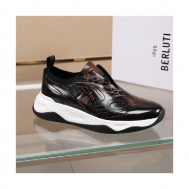 Berluti 2020 Men's Leather Sneakers - 벨루티 2020 남성용 레더 스니커즈,Size(240