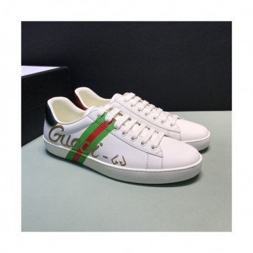 Gucci 2020 Men's Leather Sneakers - 구찌 2020 남성용 레더 스니커즈,Size(240