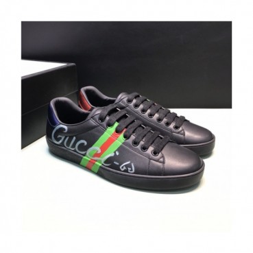 Gucci 2020 Men's Leather Sneakers - 구찌 2020 남성용 레더 스니커즈,Size(240