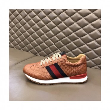 Gucci 2020 Men's Leather Sneakers - 구찌 2020 남성용 레더 스니커즈,Size(240