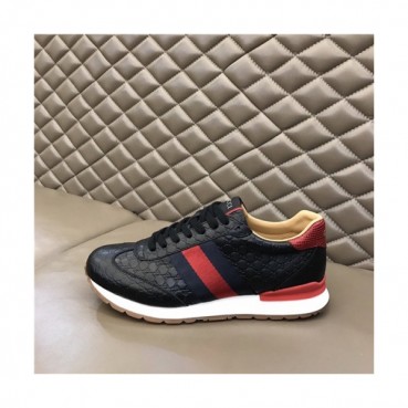 Gucci 2020 Men's Leather Sneakers - 구찌 2020 남성용 레더 스니커즈,Size(240