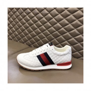 Gucci 2020 Men's Leather Sneakers - 구찌 2020 남성용 레더 스니커즈,Size(240