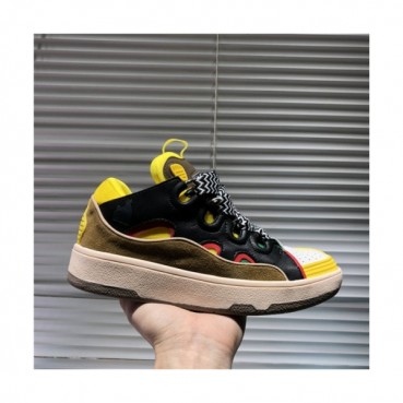 Lanvin 2020 Men's Leather Sneakers - 랑방 2020 남성용 레더 스니커즈,Size(240