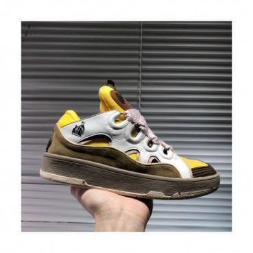 Lanvin 2020 Men's Leather Sneakers - 랑방 2020 남성용 레더 스니커즈,Size(240