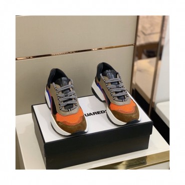 Dsquared 2020 Men's Leather Sneakers - 디스퀘어드 2020 남성용 레더 스니커즈,Size(240