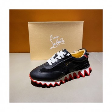 Christian Loubutin 2020 Men's Leather Sneakers - 크리스챤루부탱 2020 남성용 레더 스니커즈,Size(240